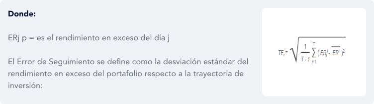 Metodología para determinar el Error de Seguimiento, paso 3